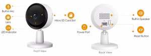 Imou IP kamera IPC-C11EP, 1MP, 2,8 mm, 131°, Wi-Fi, naktinis vaizdas 10 m