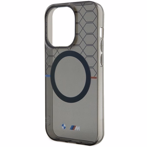 Dėklas BMW BMHMP14XHGPK iPhone 14 Pro Max 6.7" pilka/pilka kietas dėklas Raštas MagSafe