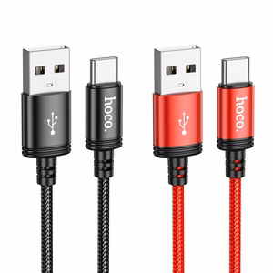 Kabelis USB A į USB C Hoco 3A 1 m X89 juodas