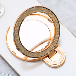 Telefonų stovas CIRCLE MIRROR - klijuojamas - rožinis
