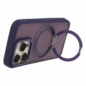 Secure Spinning magnetinis dėklas telefonui iPhone 14 Pro 6,1" violetinis