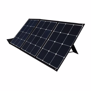 Складная солнечная панель 120W, 2xUSB, QC3.0, с адаптерами