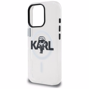 Karl Lagerfeld IML Karl Sketch Logo MagSafe dėklas iPhone 16 Pro - skaidrus