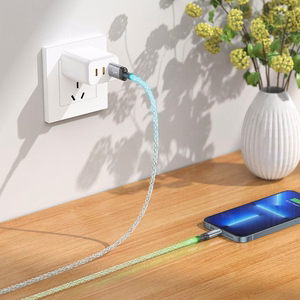 Kabelis USB A į Lightning Hoco 2,4A 1 m U112 pilkas