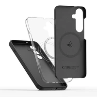 Tech-Protect Liquid Silicone Magnetinis dėklas Samsung Galaxy S25 Edge - juodas