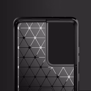 Carbon Case гибкий TPU чехол для Samsung Galaxy S21 Ultra 5G синий
