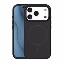 Silikoninis Thin Mag dėklas for iPhone 17 Pro Max 6,9" juodas