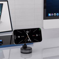 Wozinsky WUSM-01 magnetinis automobilinis laikiklis prietaisų skydeliui / priekinio stiklo - juodas