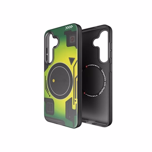FORCELL F-PROTECT Lygiai su dviejų sluoksnių 4D technologija, militarinio kritimo testo suderinamas su MagSafe SAMSUNG S25 - cyber žalias