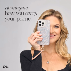 Case-Mate Phone Bangle riešo dirželis telefonui, persikų spalvos