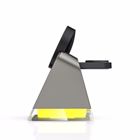 Tech-Protect QI15W-A43 3in1 belaidis įkroviklis su MagSafe Apple įrenginiams - juodas