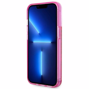 Karl Lagerfeld KLHCP14XLCKVF iPhone 14 Pro Max 6.7 "rožinis / rožinis kietasis dėklas su skystu blizgučiu Elong