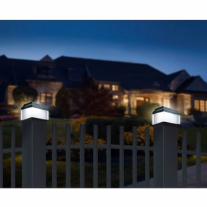 GreenBlue GB128 – 100×100 mm saulės energijos LED šviestuvas tvoros stulpui su sutemų jutikliu