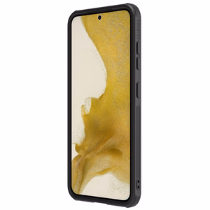 Nillkin CamShield Leather S dėklas telefonui Samsung Galaxy S23+ su kameros dangteliu juodas