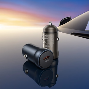 "Borofone" automobilinis įkroviklis BZ32 Fresh - C tipo - PD 30W pilkas