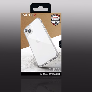 Raptic X-Doria skaidrus dėklas iPhone 14 Plus šarvuotas skaidrus dėklas