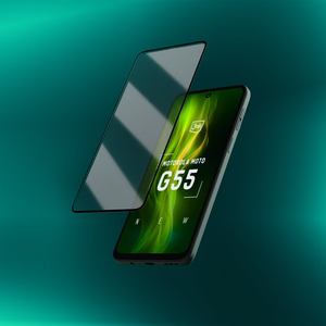 Grūdintas stiklas 3mk HardGlass Max Lite Black Motorola Moto G55 5G