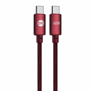Forever Vibe laidas USB-C - USB-C 1,0 m 60W bordo
