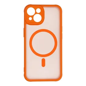 FULL MATTE MAG COVER dėklas telefonui suderinamas su Magnetiniu įkrovimu IPHONE 14 hermes oranžinė