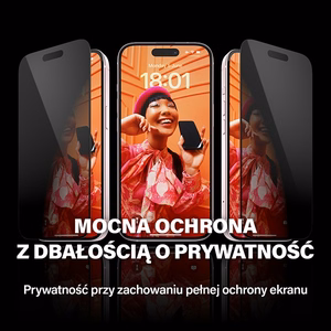 PanzerGlass Itin platus privatumo grūdintas stiklas su pozicionieriumi iPhone 15 Pro