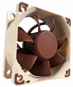 Noctua NF-A6X25 FLX kompiuterio aušinimo sistema Kompiuterio korpuso ventiliatorius 6 cm rudas