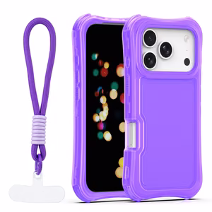 Safepop dėklas su dirželiu skirtas iPhone 17 Pro 6,3" violetinis