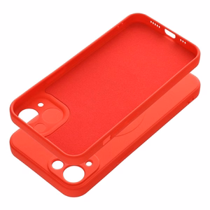 SILICONE MAG COVER dėklas telefonui, suderinamas su MagSafe, IPHONE 13 raudonas