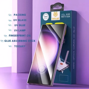 Apsauginis stiklas "3D Design UV Glue" Samsung N975 Note 10 Plus (Blister)
