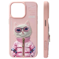 Nimmy Cool&Cute 2.0 dėklas telefonui iPhone 15 Pro Max - rožinis