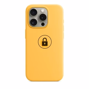 Telefono dėklas "Silicone Case v2" skirtas iPhone 15 Pro Max / Sunshine / pakuotėje