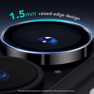 ESR Armorite grūdintas stiklas iPhone 16 / 16 Plus kamerai - juodas