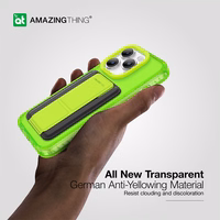 Amazing Thing Titan Pro Neon Mag piniginės dėklas 10FT IP156.7PTWGN Iphone 15 Pro Max žalia su stovu