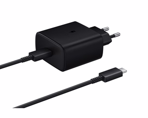 Įkroviklis Samsung EP-TA845 45W + Type-C kabelis juodas