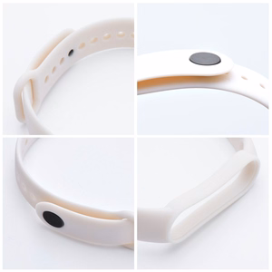 Silikoninis dirželis Xiaomi Mi Band 5 / 6 / 7 smėlinas (11)