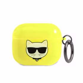 Karl Lagerfeld Choupette AirPods dėklas 3 - geltonas