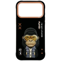 Nimmy Cool&Cute 2.0 Gorilla dėklas iPhone 17 Pro - juodas