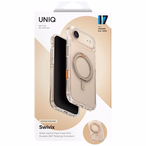 Uniq Swivix pasukamas 360° stovo dėklas telefonui iPhone Air - auksinis