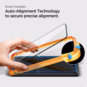 Spigen ALM Glass FC grūdintas stiklas iPhone 15 Pro - juodas 2 vnt.