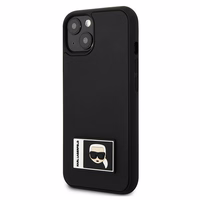 Dėklas telefonui Karl Lagerfeld Ikonik Patch Case iPhone 13 - juodas