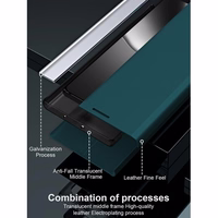 Telefono dėklas "Sleep Case Pro" Samsung S931 S25 žalias