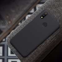 Nillkin Super Frosted Shield - dėklas Realme 3 Pro (Realme X Lite) (juodas)