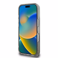 Guess IML Flowers Wreath Magnētinis dėklas telefonui iPhone 16 Pro - juodas