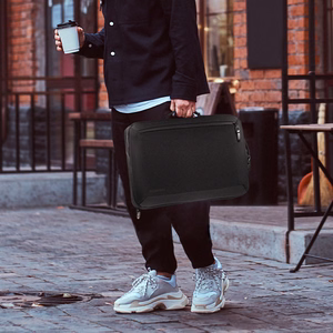 Wozinsky Premium 15,6'' nešiojamojo kompiuterio kuprinė / krepšys su dirželiu - juoda