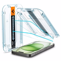 Spigen Glas.tR EZ Fit grūdintas apsauginis stiklas iPhone 15 Plus / 16 Plus – 2 vnt.