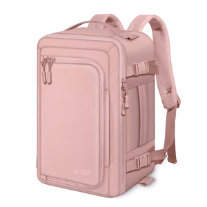 Tech-Protect Defender S50 kuprinė Ryanair ir Wizzar, 20L nešiojamam kompiuteriui - rožinė