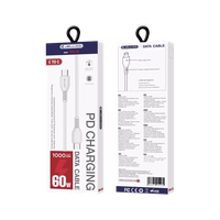 JELLICO laidas KDS-30 USB-C - USB-C PD 60W 1M Baltas