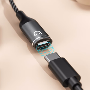 Dudao L13C+ 2in1 USB-C adapteris - pilkas