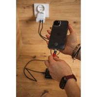 FORCELL F-ENERGY C338 kabelis Type C į Type C PD QC4.0 3A 60W 1,5 m juodas