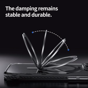 Rock Rotating Stand Crystal Series Magnetinis Iphone 16 juodas