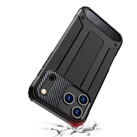 Šarvuotas anglies dėklas telefonui Iphone 17 Pro Max juodas